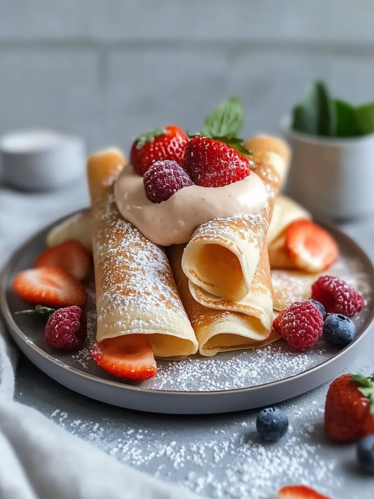 Zimtschneckenprotein Crepes