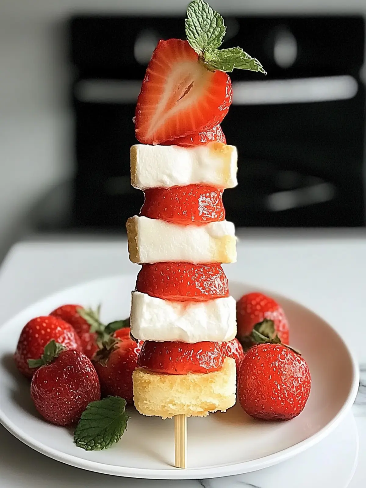 Erdbeer-Shortcake-Kabobs