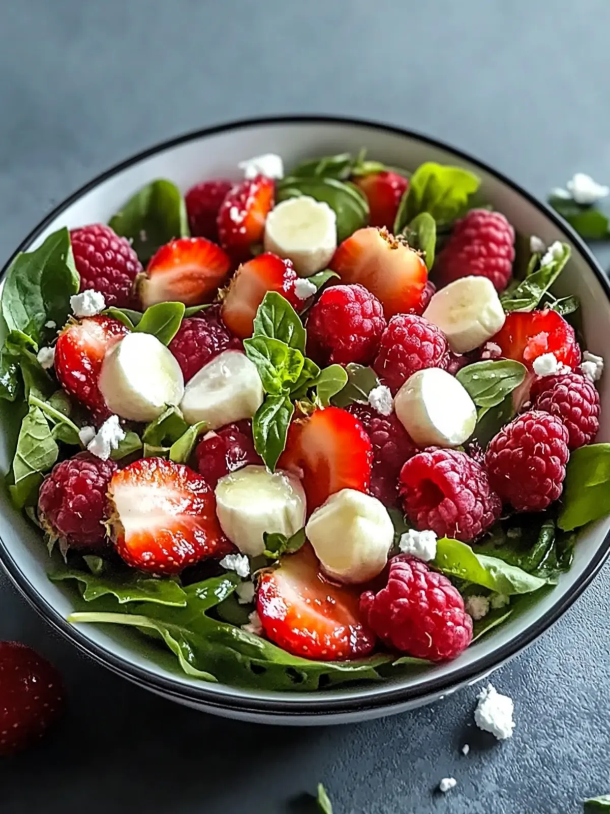Erdbeer- und Pekannuss-Salat