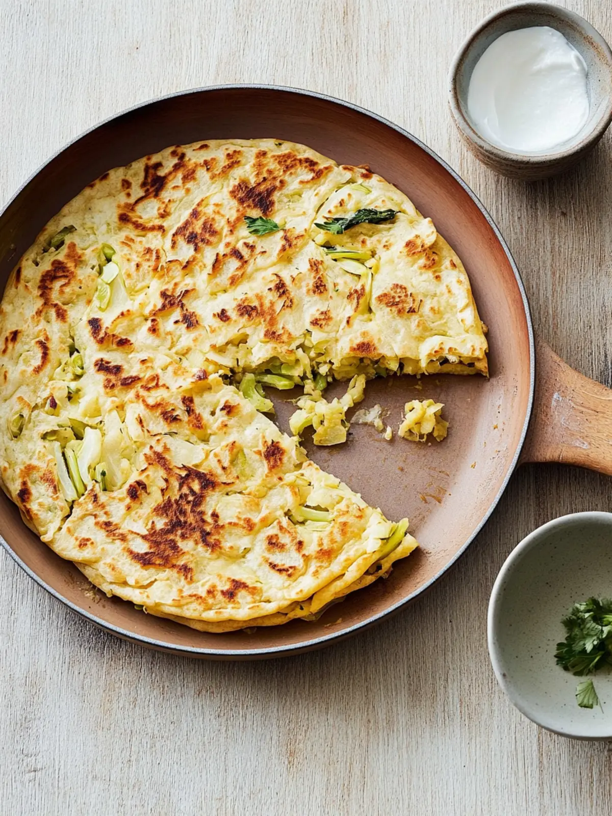 Kohlrabi-Tortilla