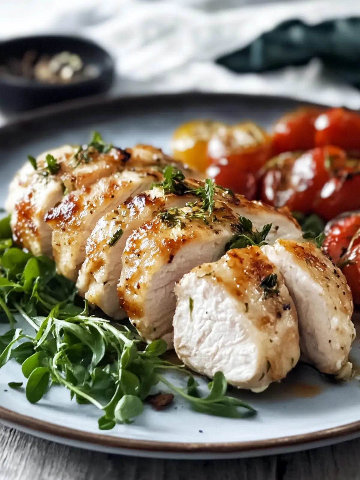Steamed chicken breast fillet from the steam cooker