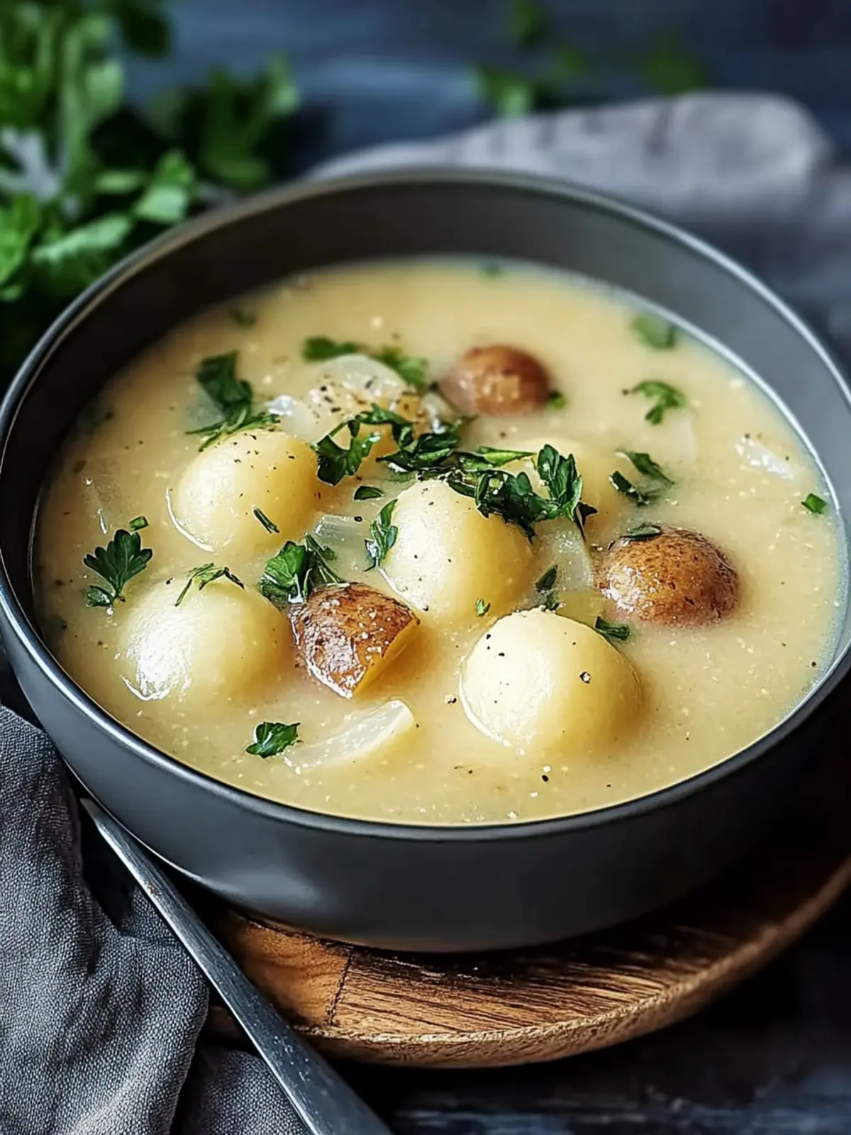 Kohlrabi Suppentopf mit Hackbällchen
