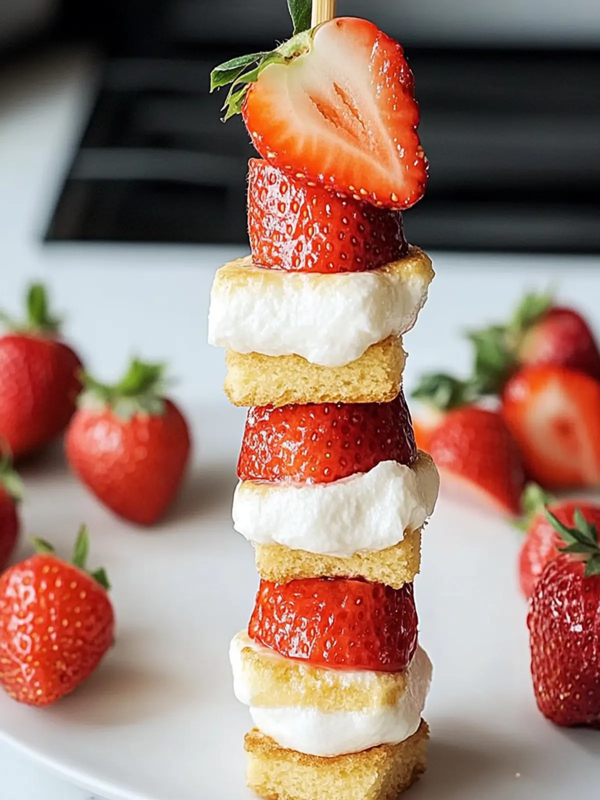 Erdbeer-Shortcake-Kabobs