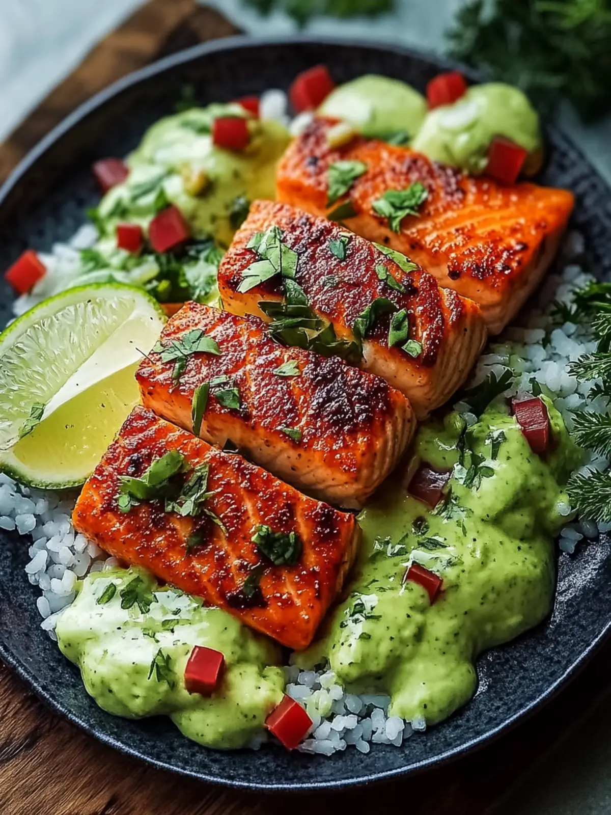 Cajun Lachs mit Avocado & Limette