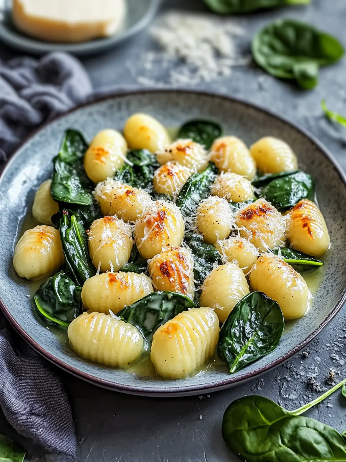 Spinat- und Artischocken-Gnocchi-Auflauf