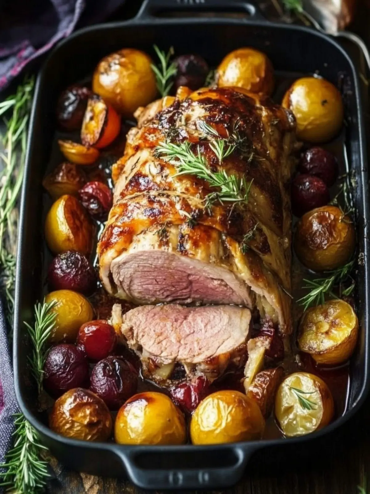 Lammbraten mit Pflaumen