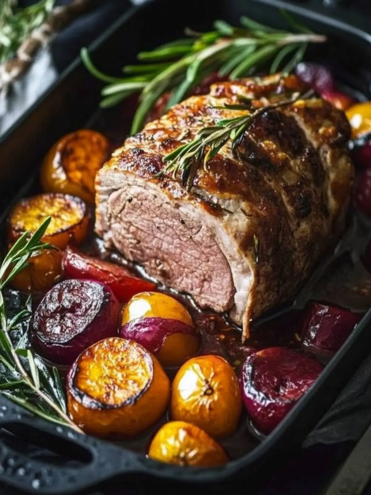 Lammbraten mit Pflaumen