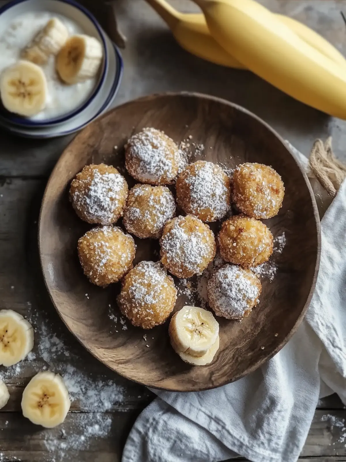 Bananenbrot Hüttenkäse Nuggets