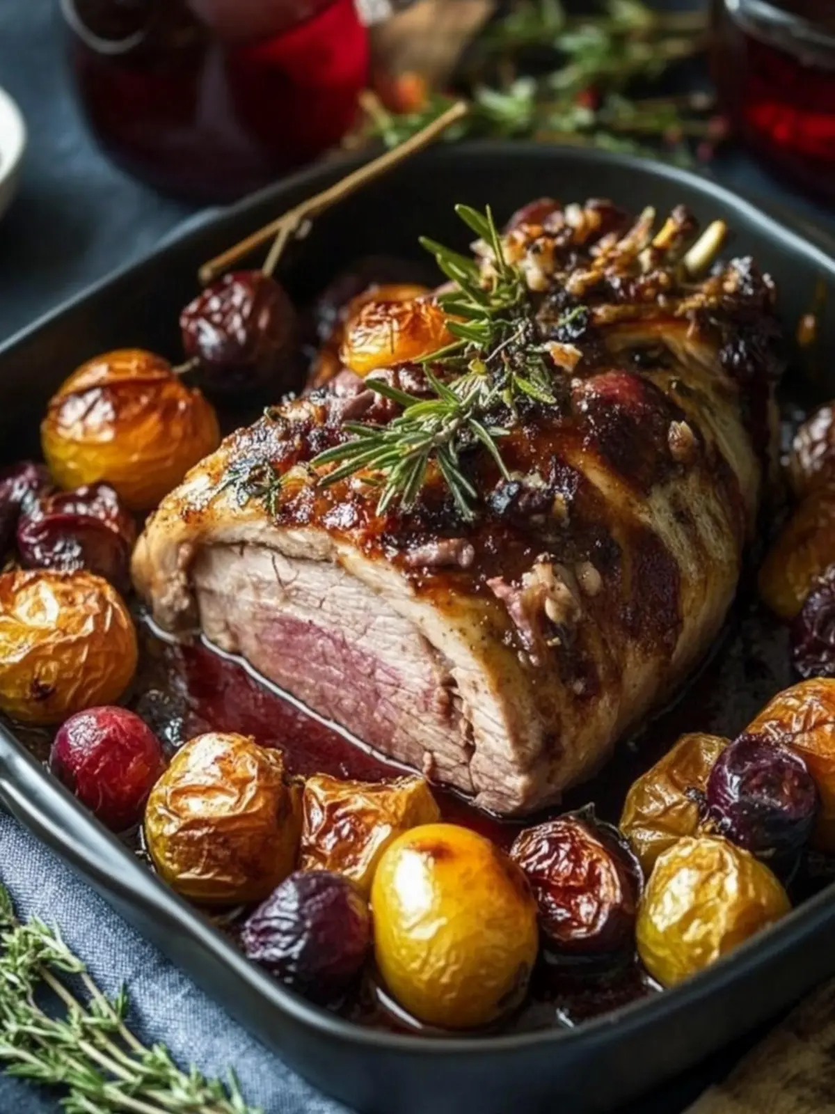 Lammbraten mit Pflaumen