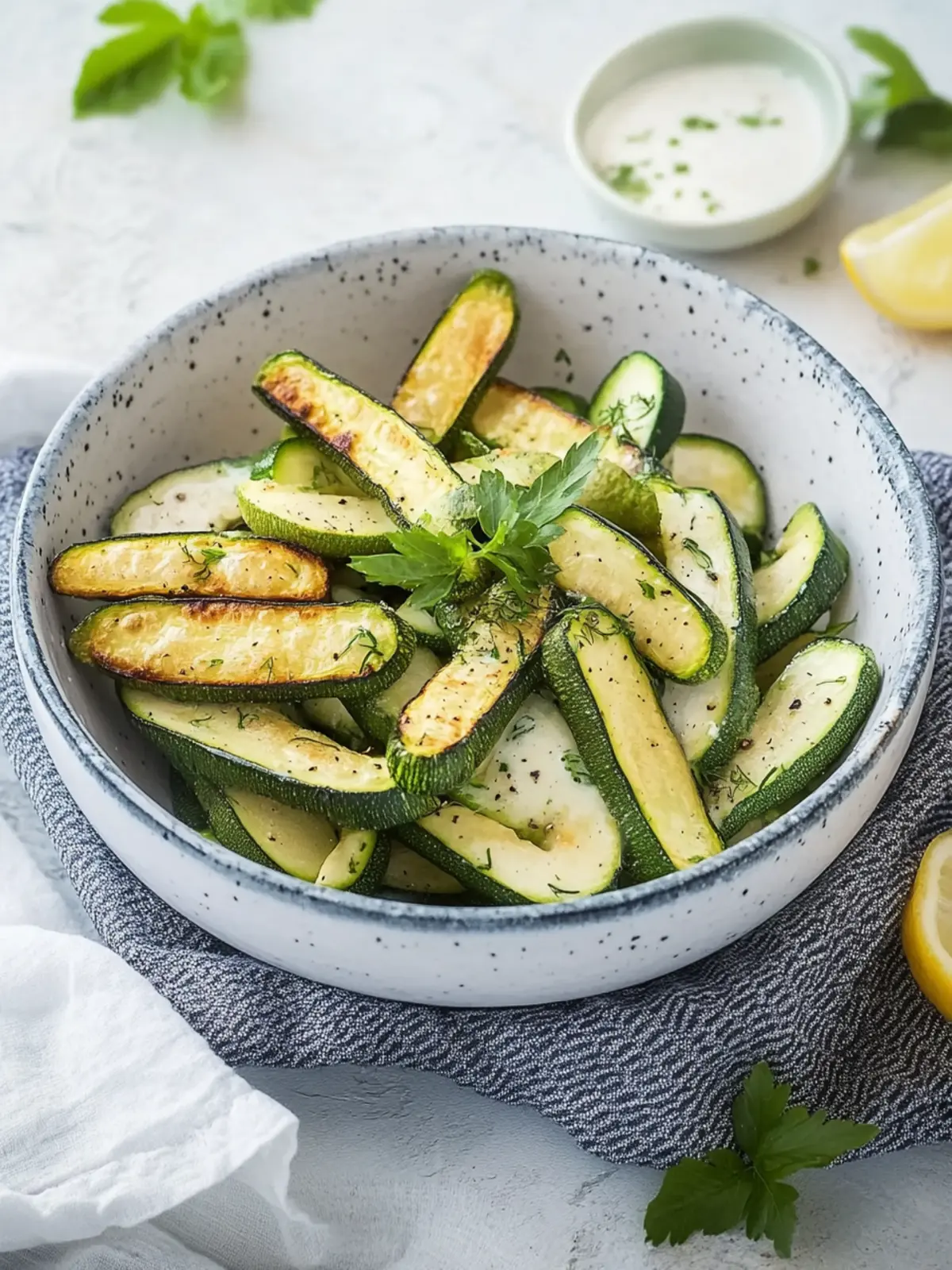 Zucchini-Pommes aus der Heißluftfritteuse