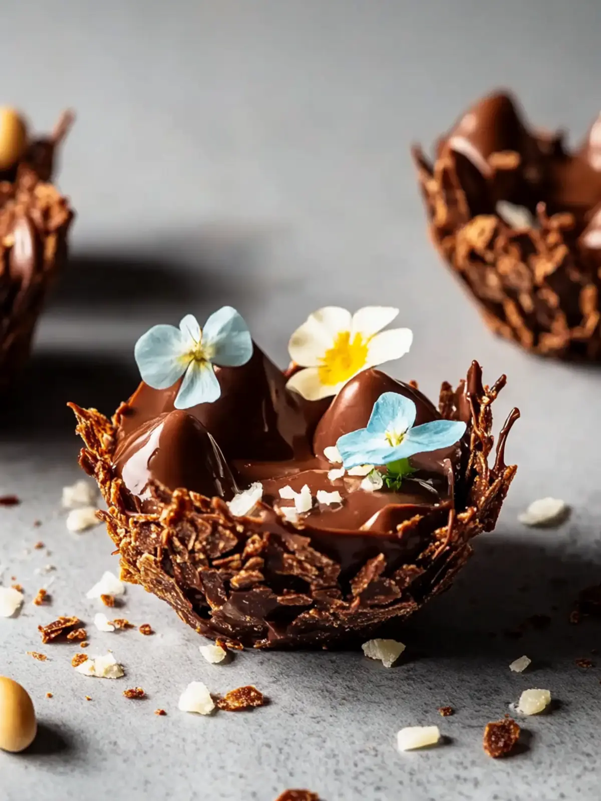 Schokoladen-Ostereiernester