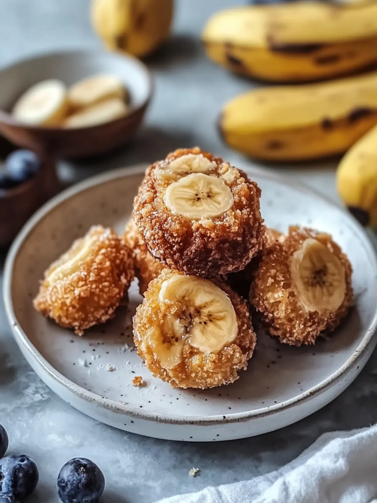 Bananenbrot Hüttenkäse Nuggets