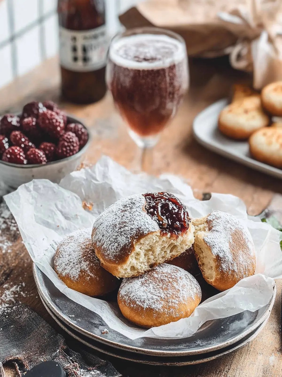 Berliner aus der Heißluftfritteuse