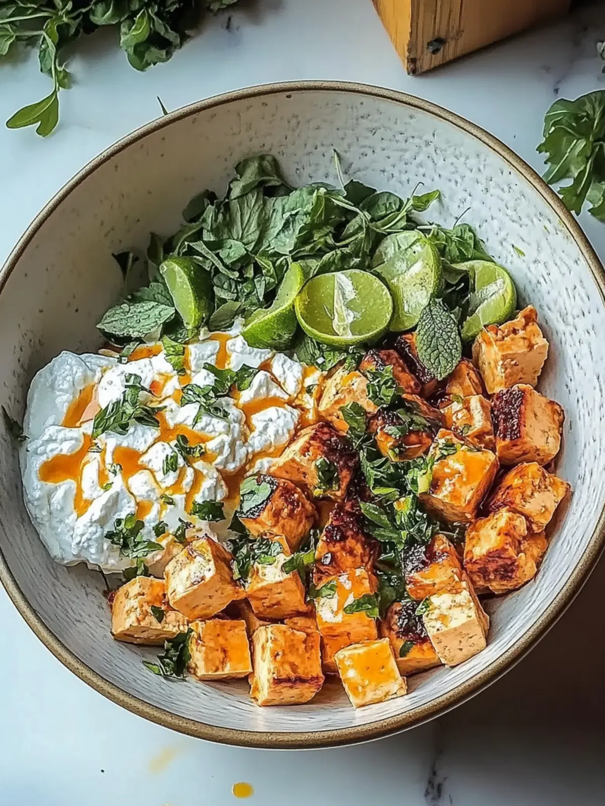 Herzhafte Tofu Frühstücksschale
