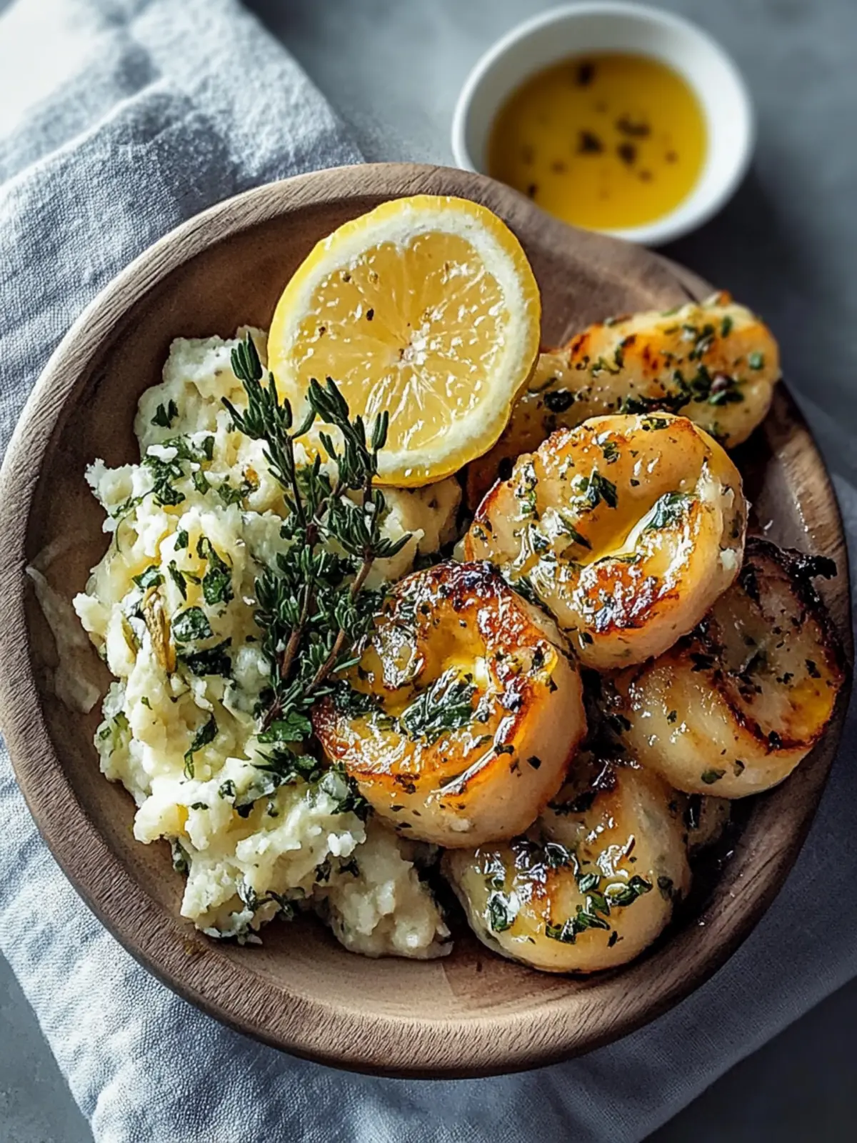 Garnelen Knoblauchbutter Reis