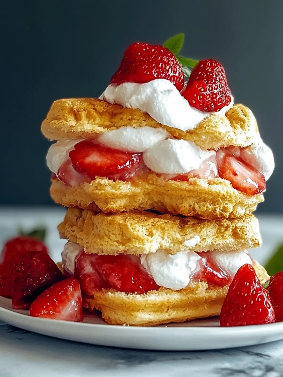 Erdbeer-Shortcake-Eis-Sandwiches