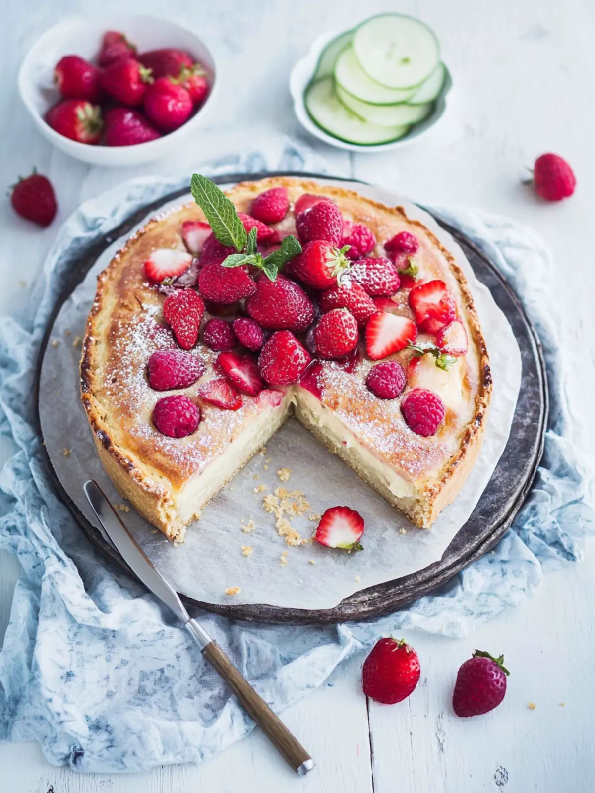 Rhabarber Käsekuchen