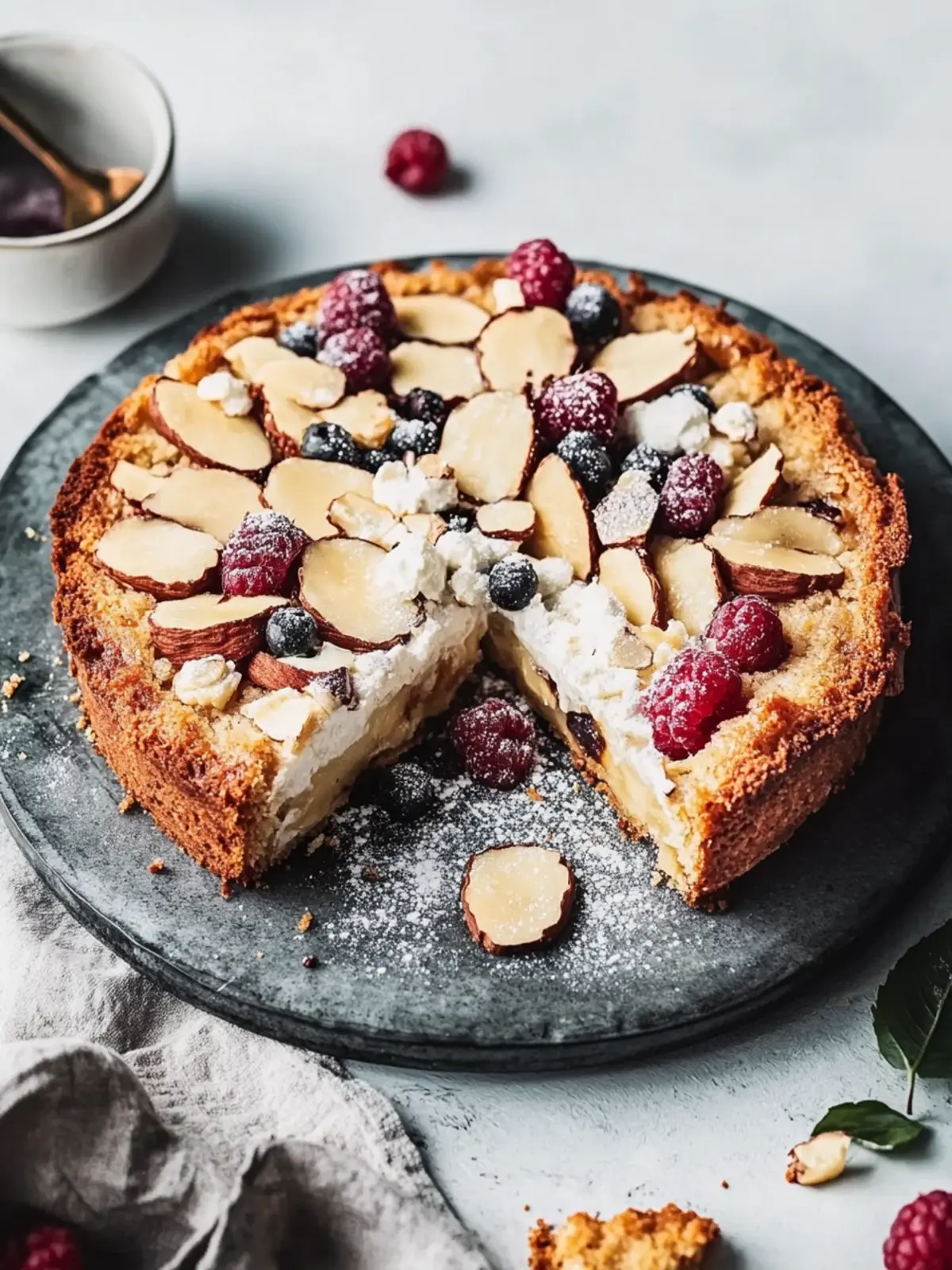 Zwetschgenkuchen mit Mandelkruste