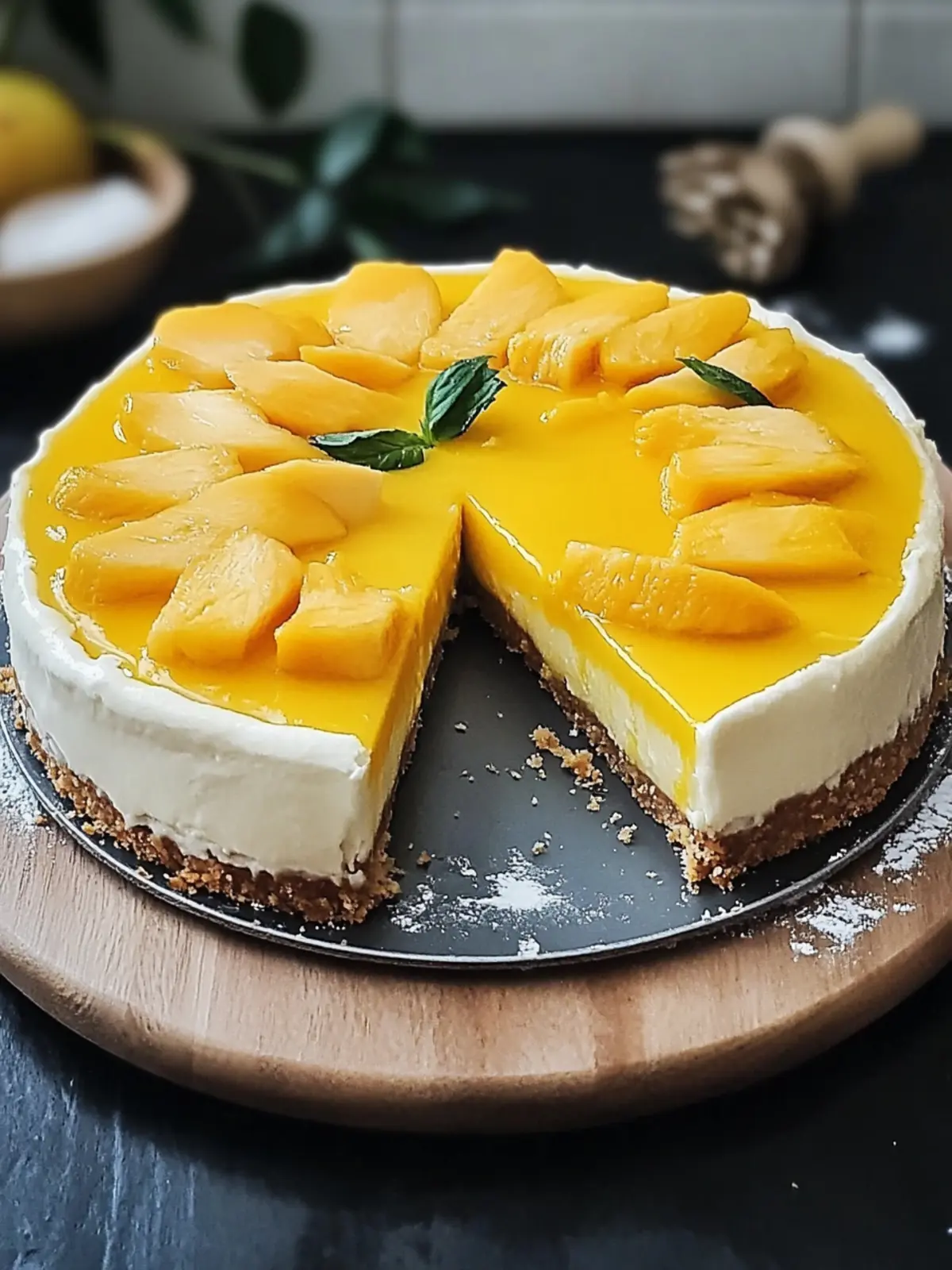 Tropical Mango Cheesecake