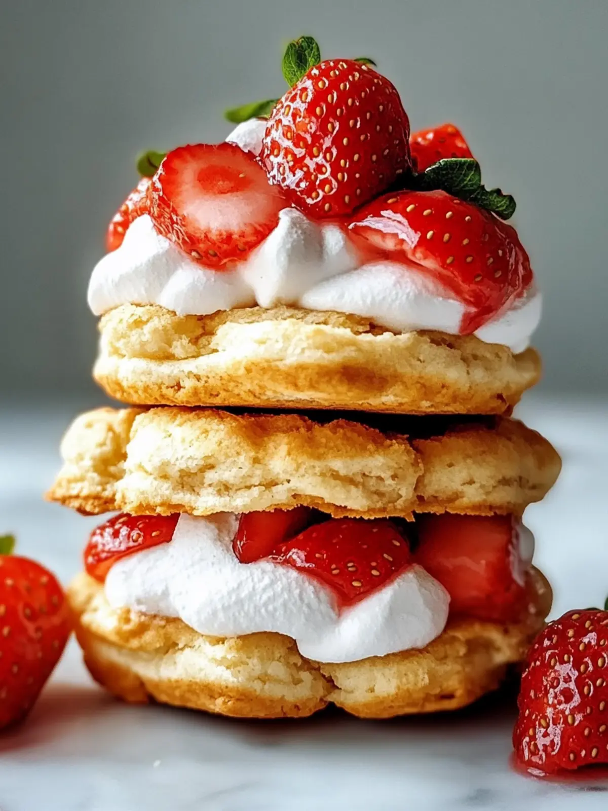 Erdbeer-Shortcake-Eis-Sandwiches
