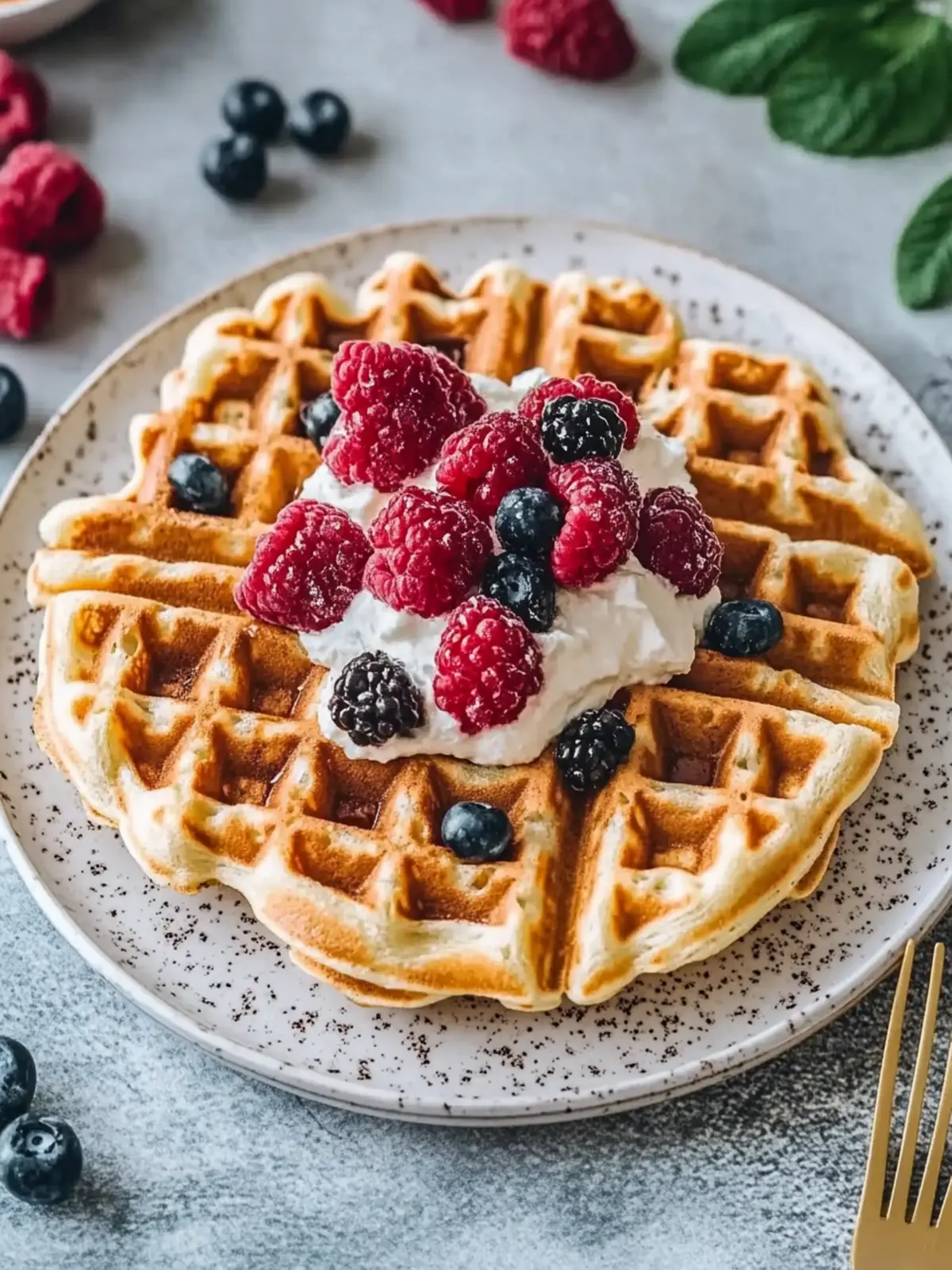 Protein Waffeln Rezept mit Quark