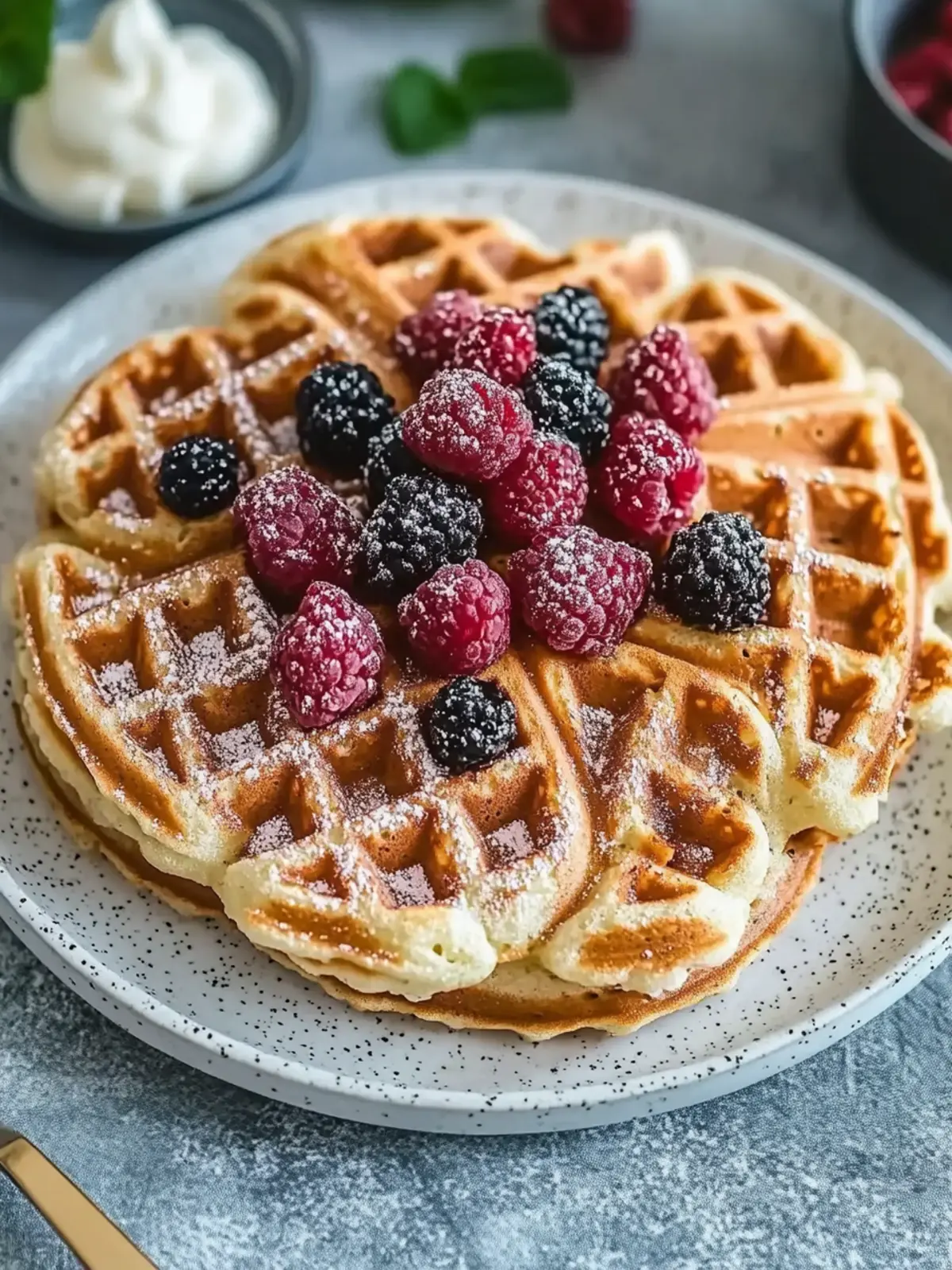 Protein Waffeln Rezept mit Quark