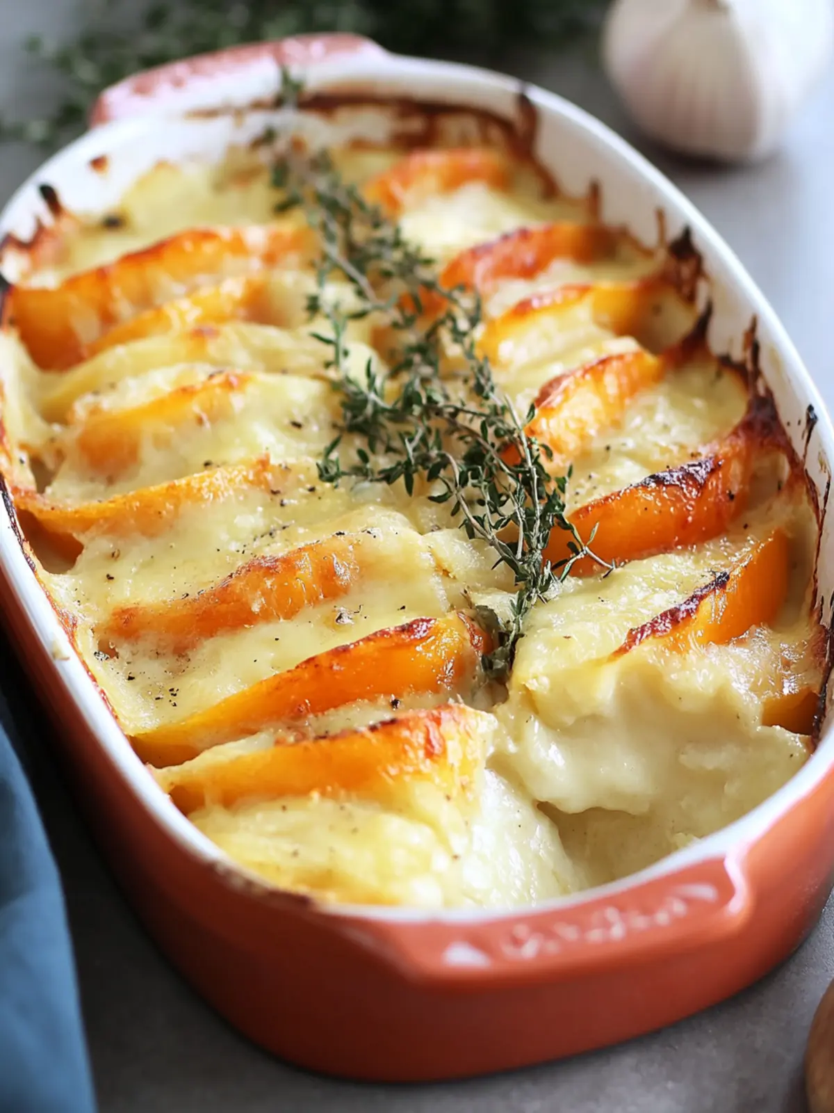 Kürbis-Kartoffel-Gratin