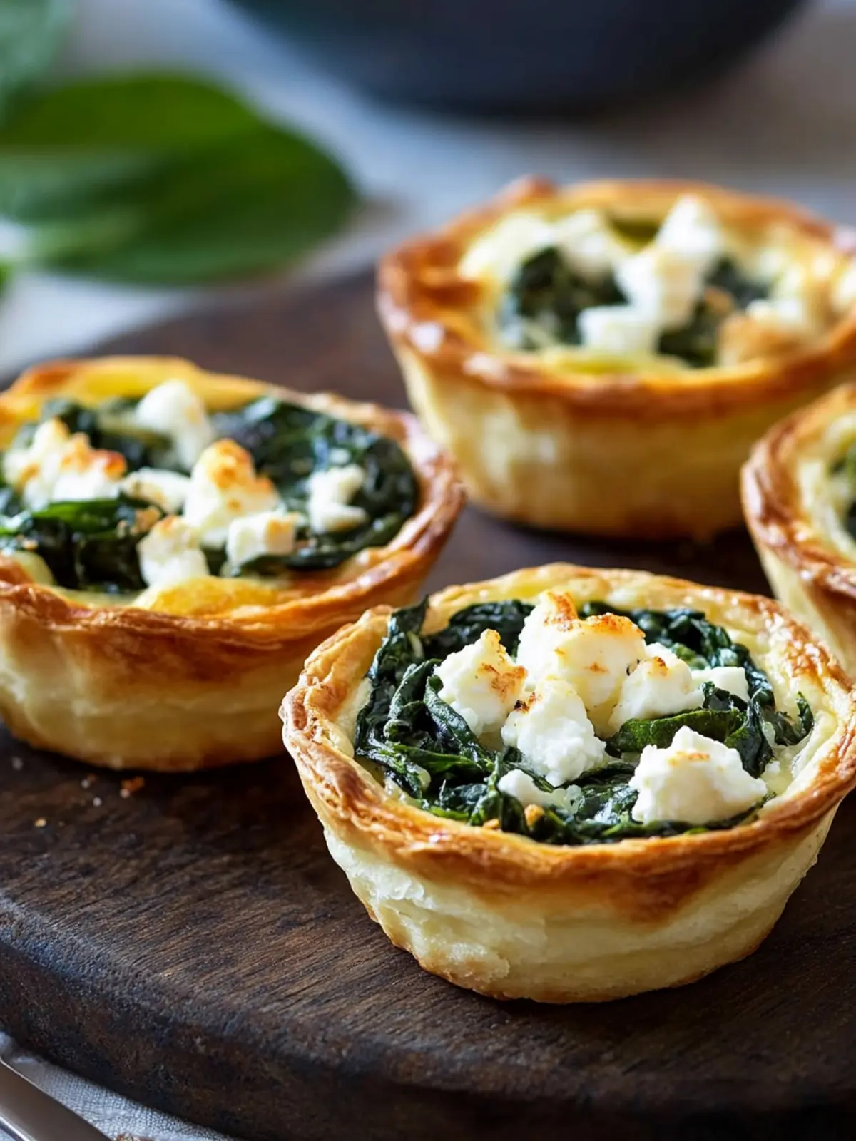 Mini-Quiches mit Spinat und Feta