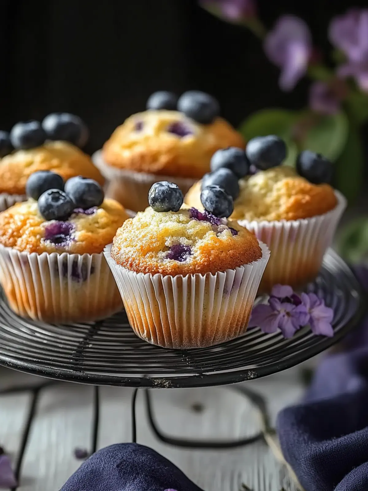 Blaubeermuffins ohne Zucker
