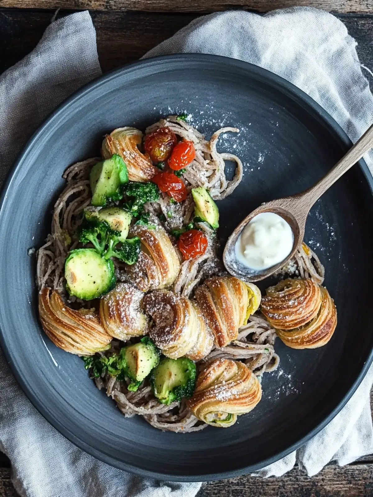 Sobanudeln mit Röstgemüse