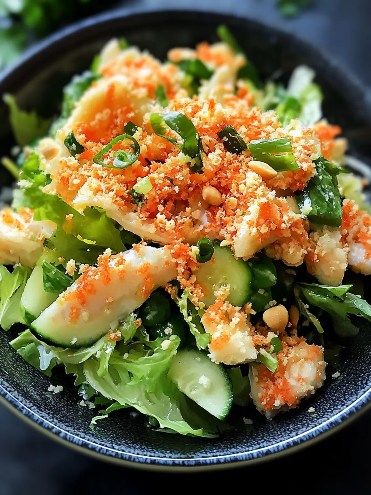 Spicy Kani Salad with crispy Panko