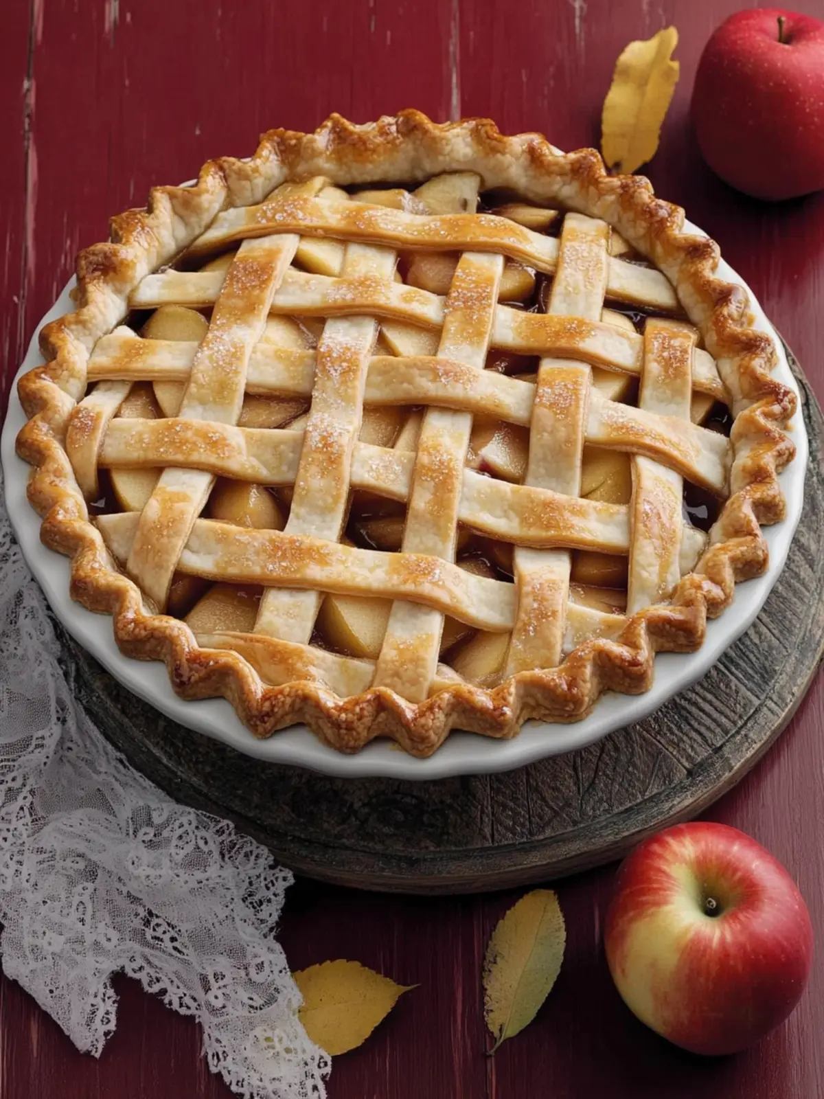 Apfelkuchen mit Karamell