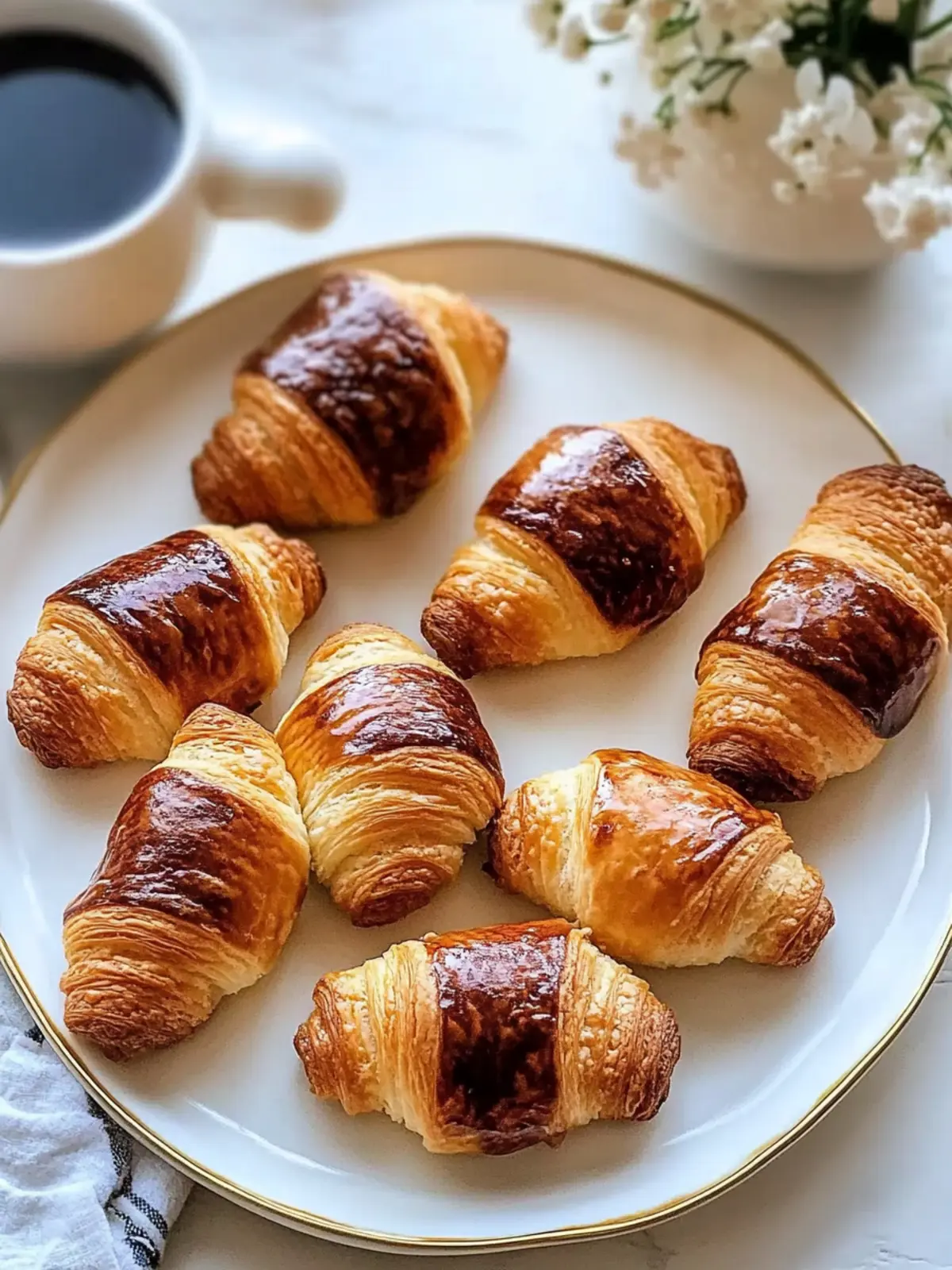 Gefüllte Mini-Croissants