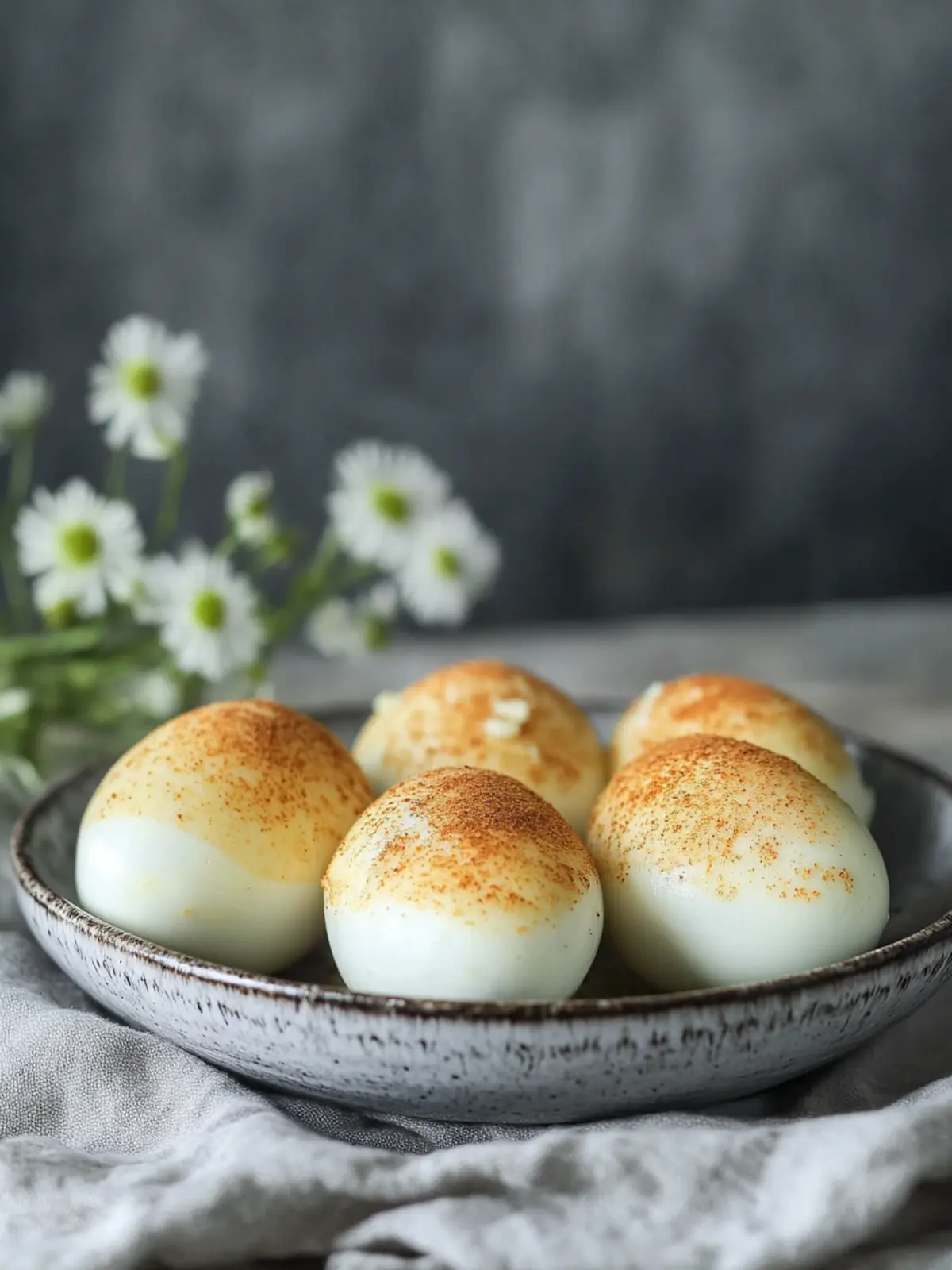 Eier mit Ziegenfrischkäse