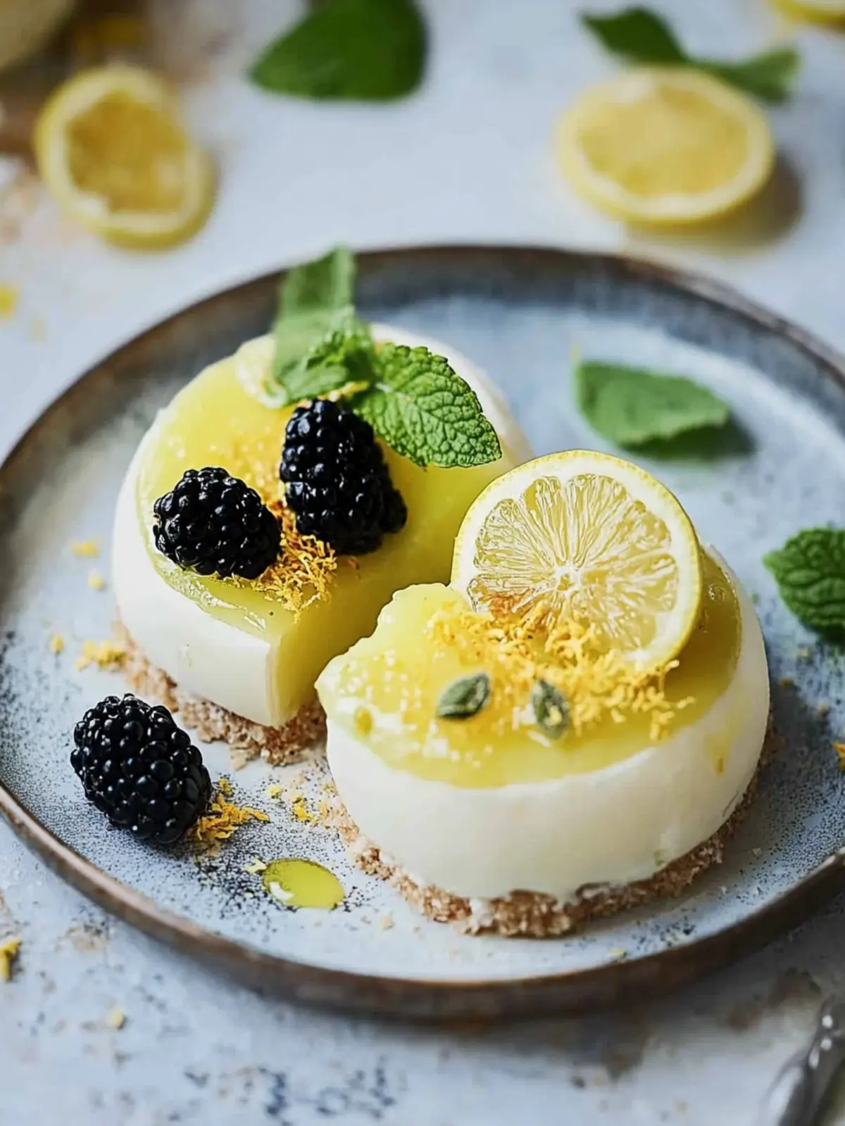 Zitronen-Sauerrahm-Törtchen ohne Backen Ein unglaublich ultimativer Genuss für Ostern