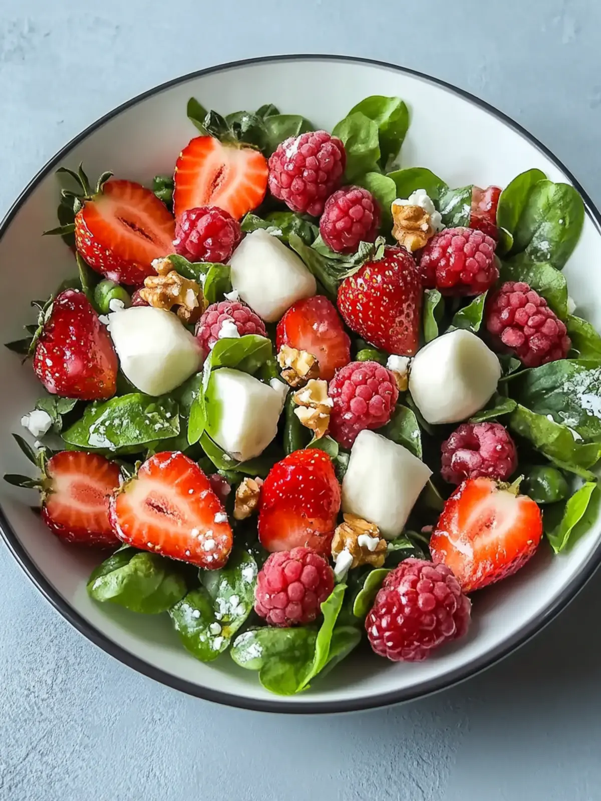 Erdbeer- und Pekannuss-Salat