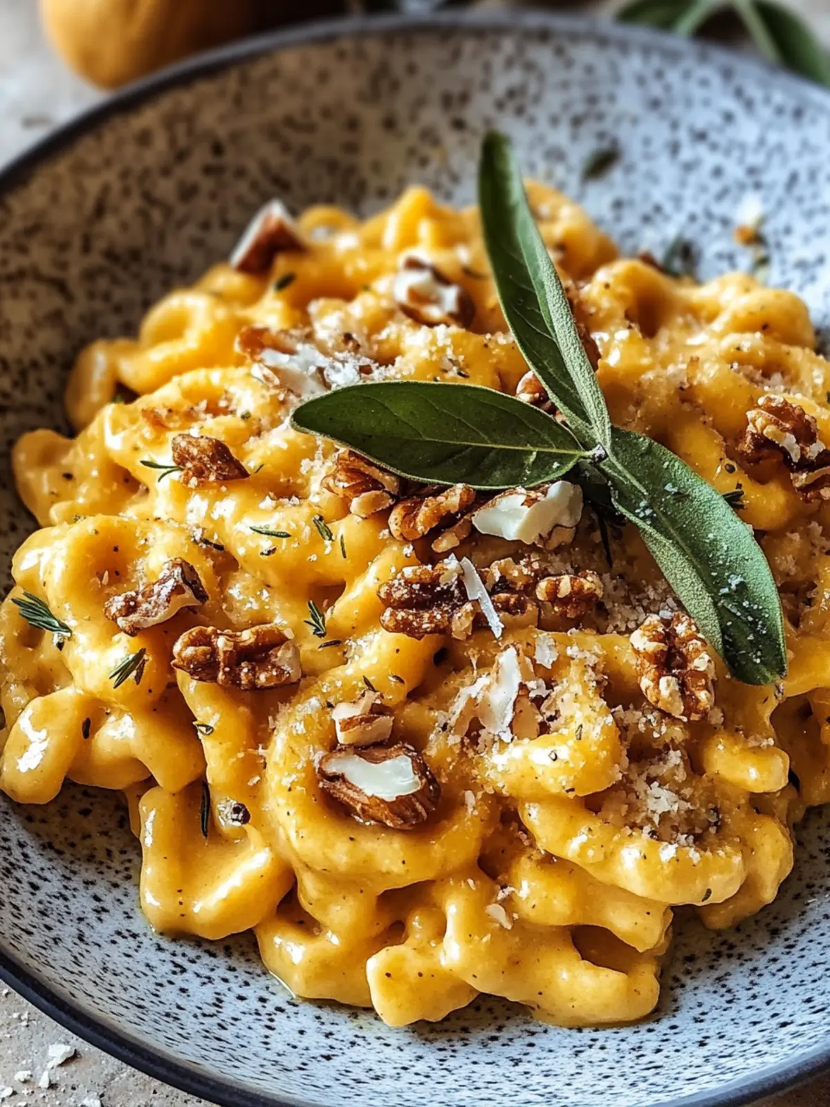 Kürbis-Spätzle mit Walnuss und Salbei selbstgemacht