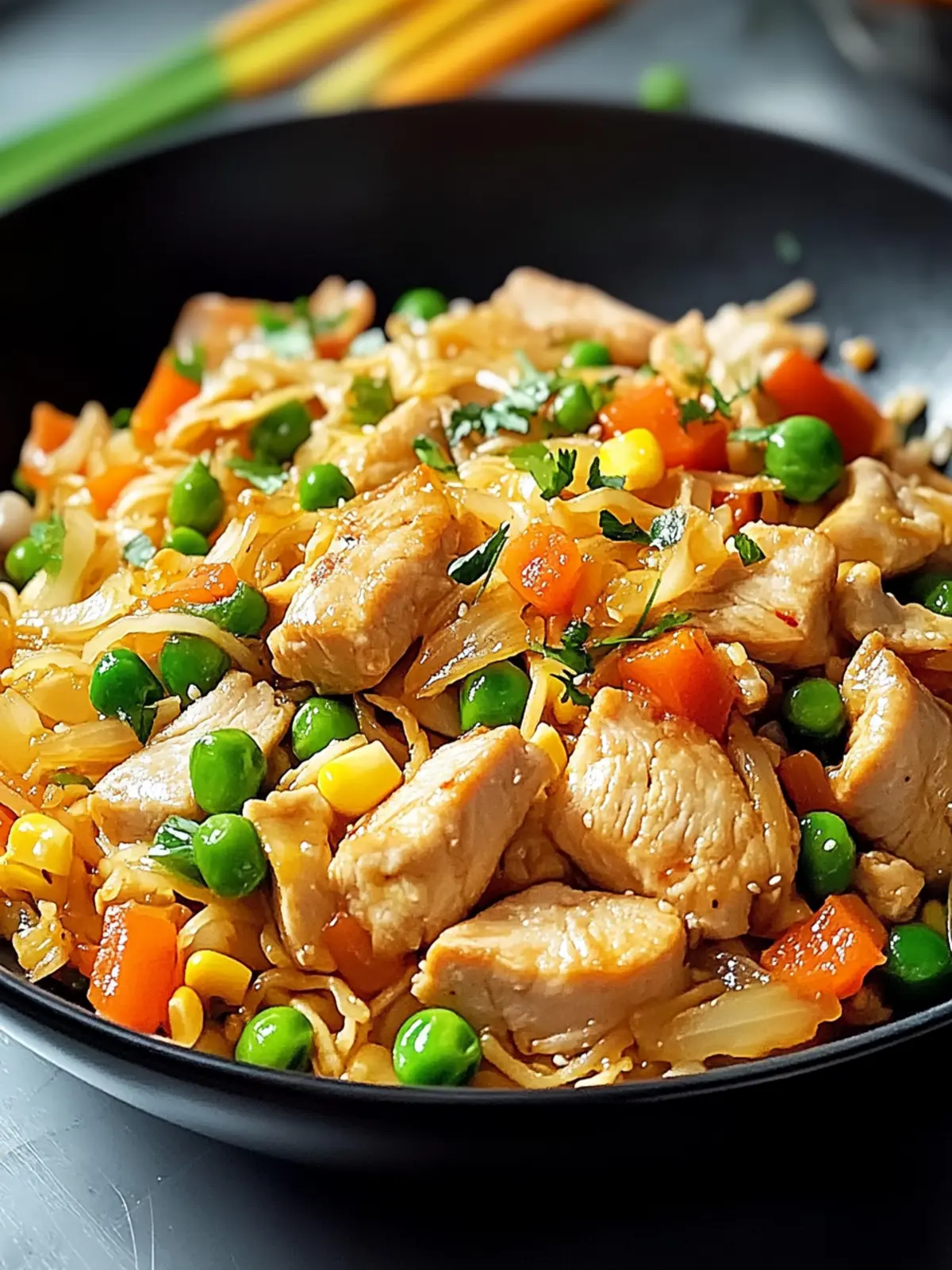 Asiatischer Hähnchenbratreis in 20 Minuten zaubern