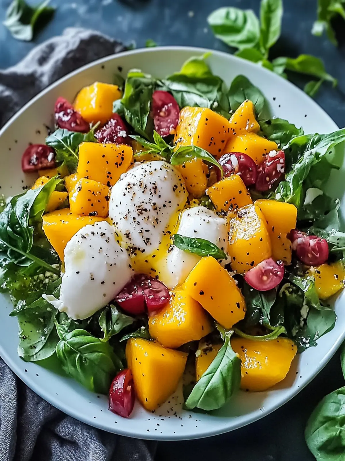 Mango Burrata Salat