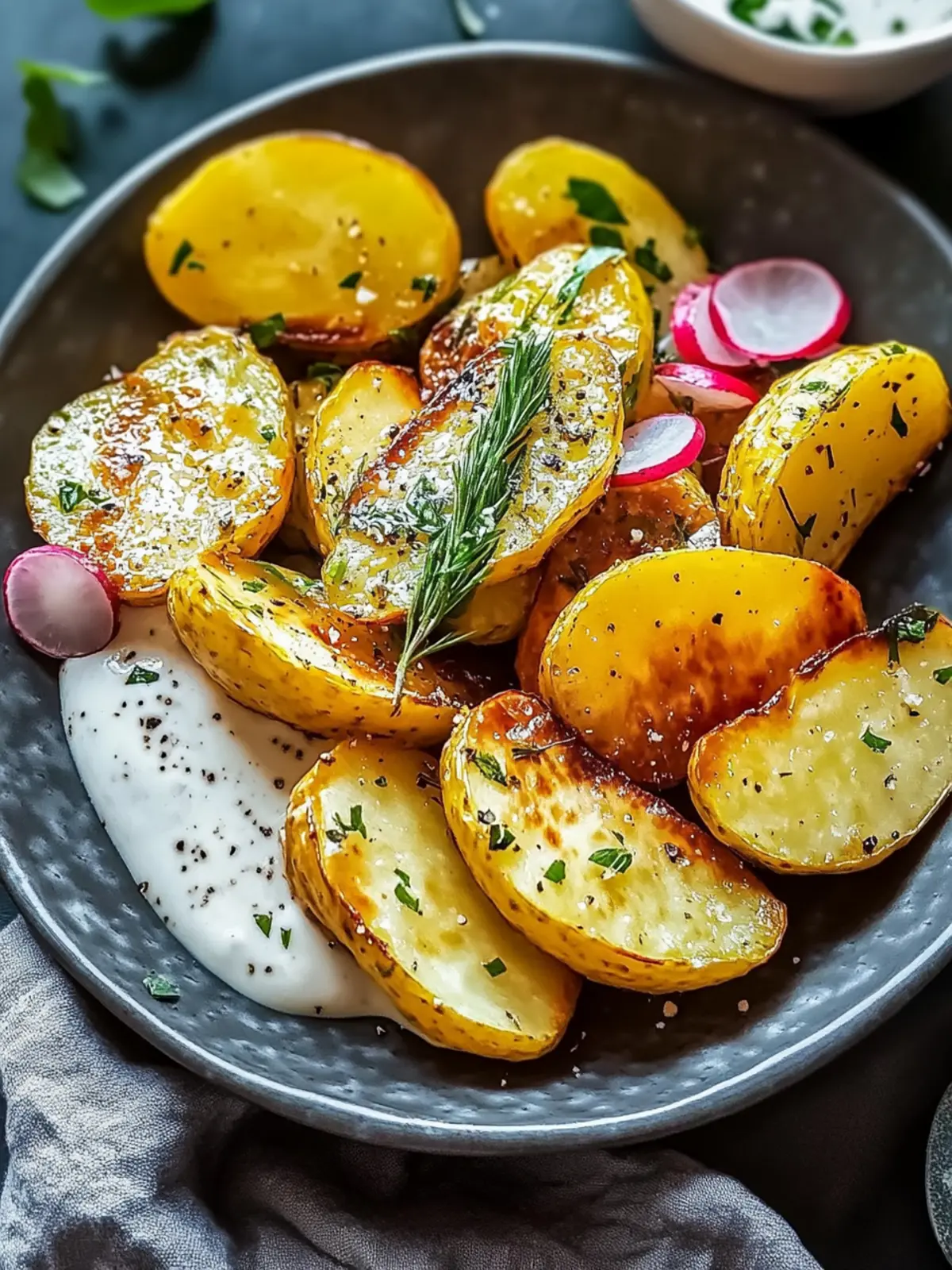 Crispy Ranch Potato Halves from the Air Fryer
