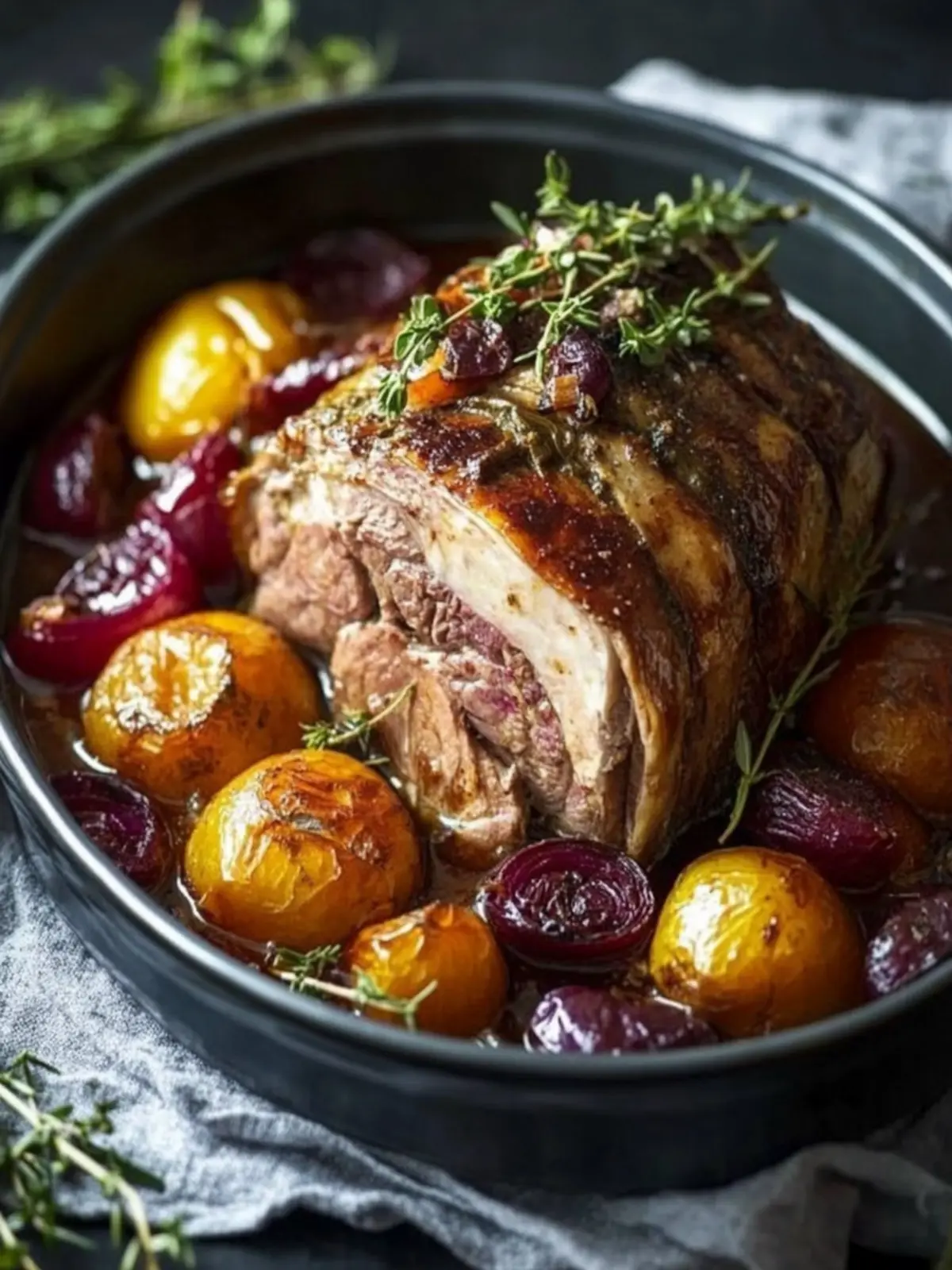 Lammbraten mit Pflaumen