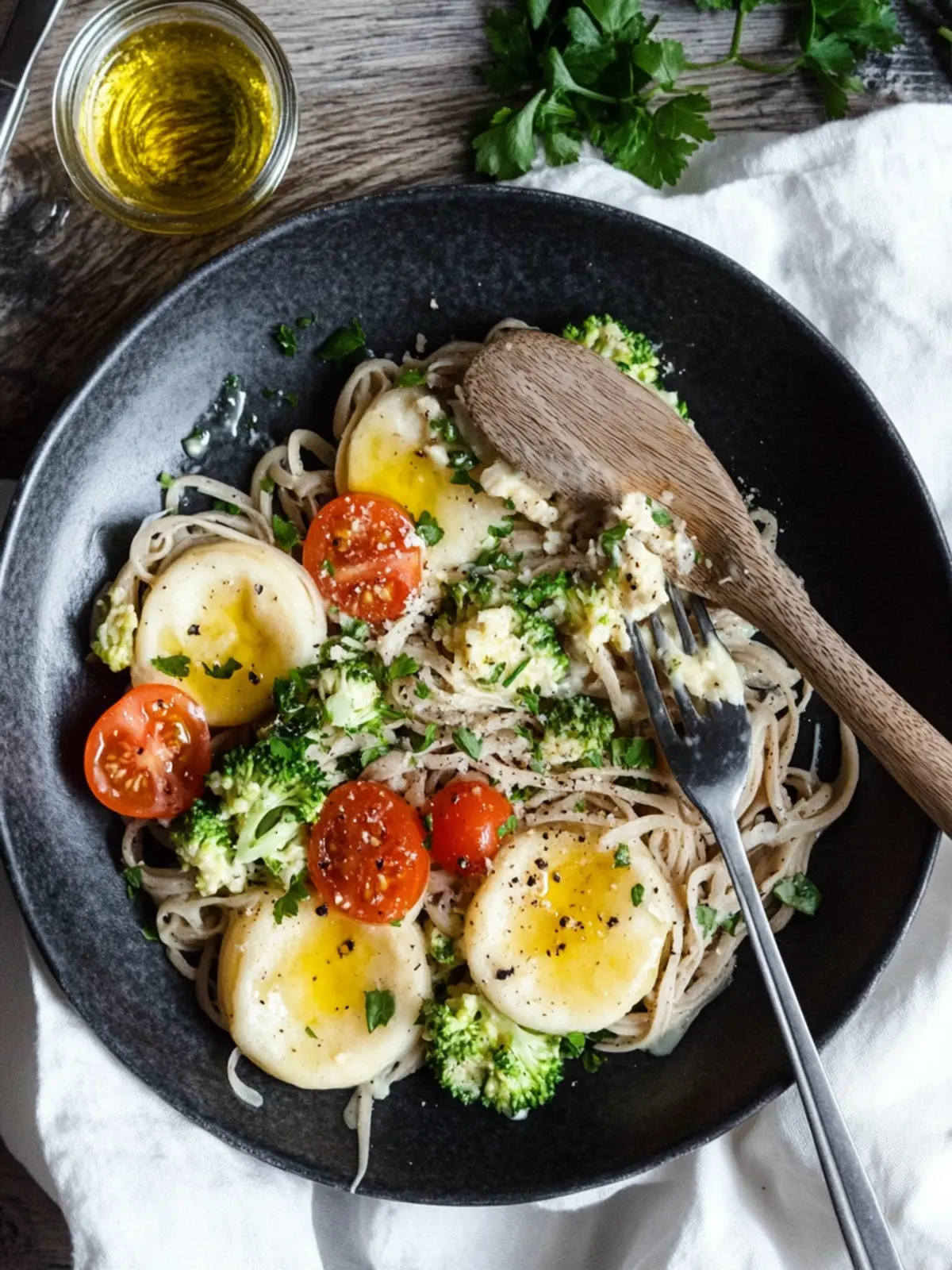 Sobanudeln mit Röstgemüse