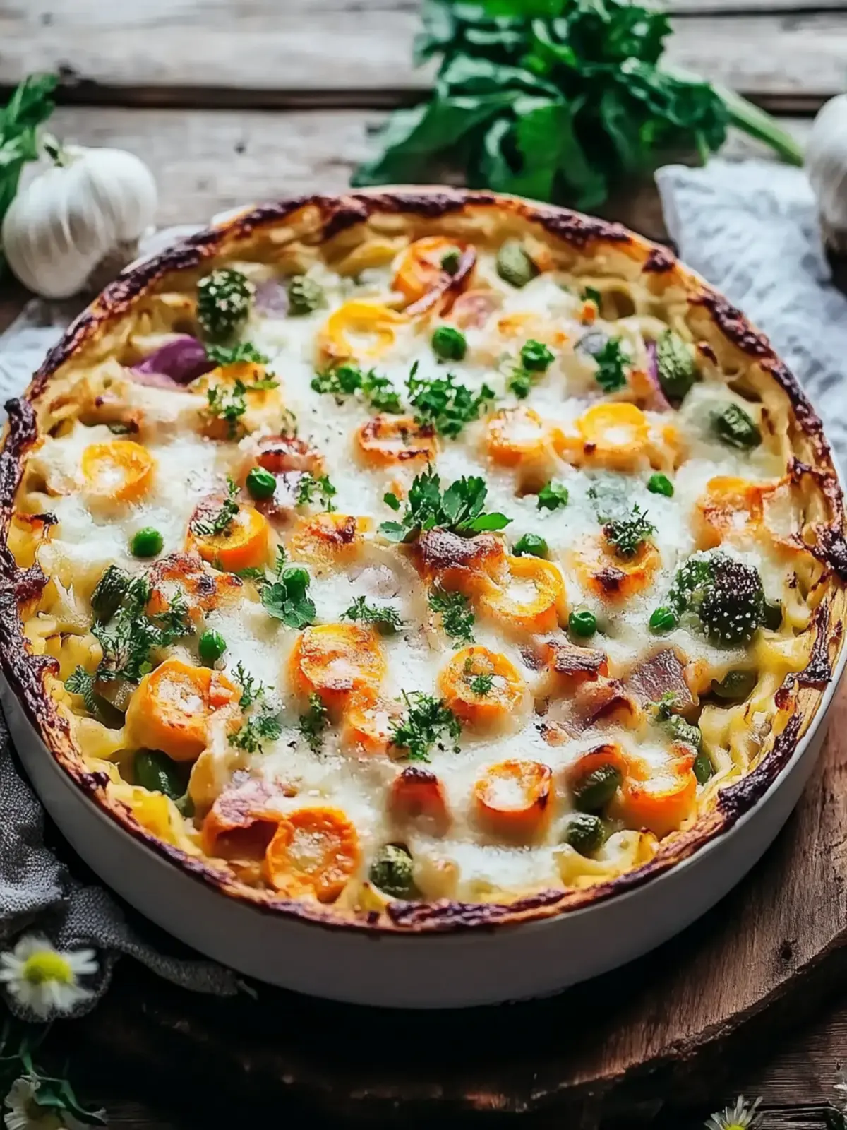 Spätzleauflauf mit Gemüse