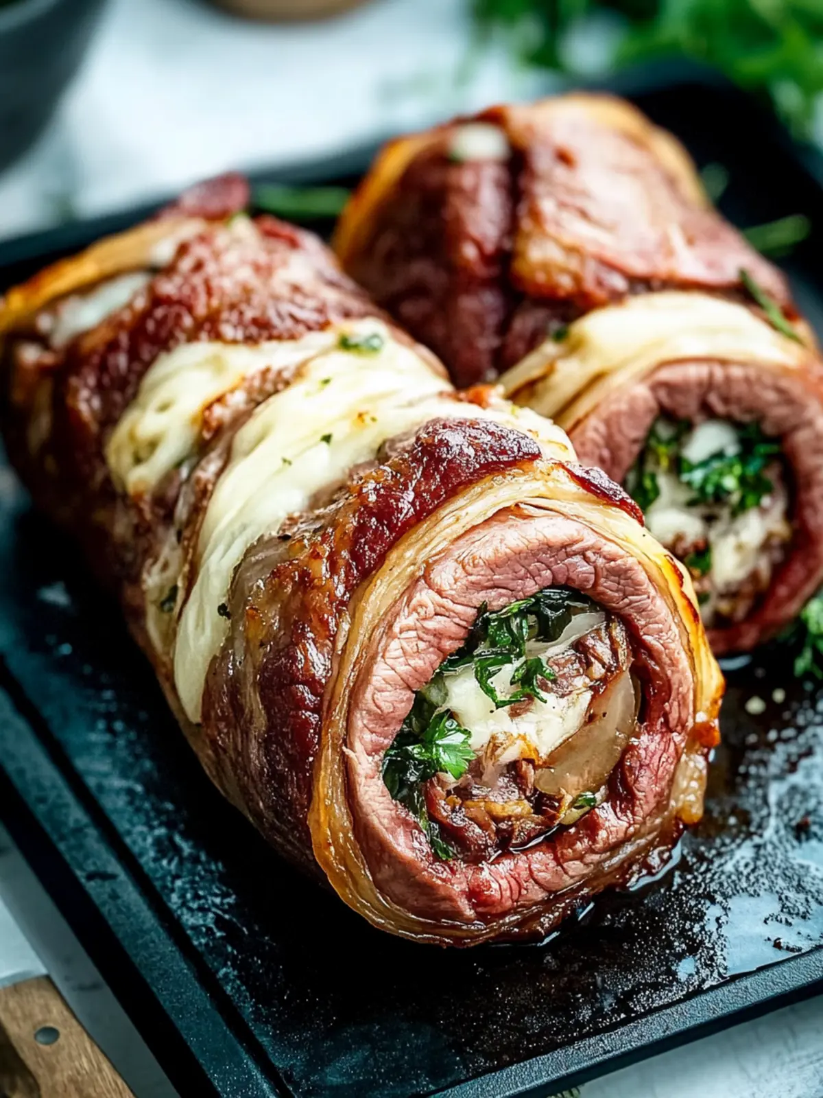 Zarte Rinderrouladen mit Gemüsefüllung