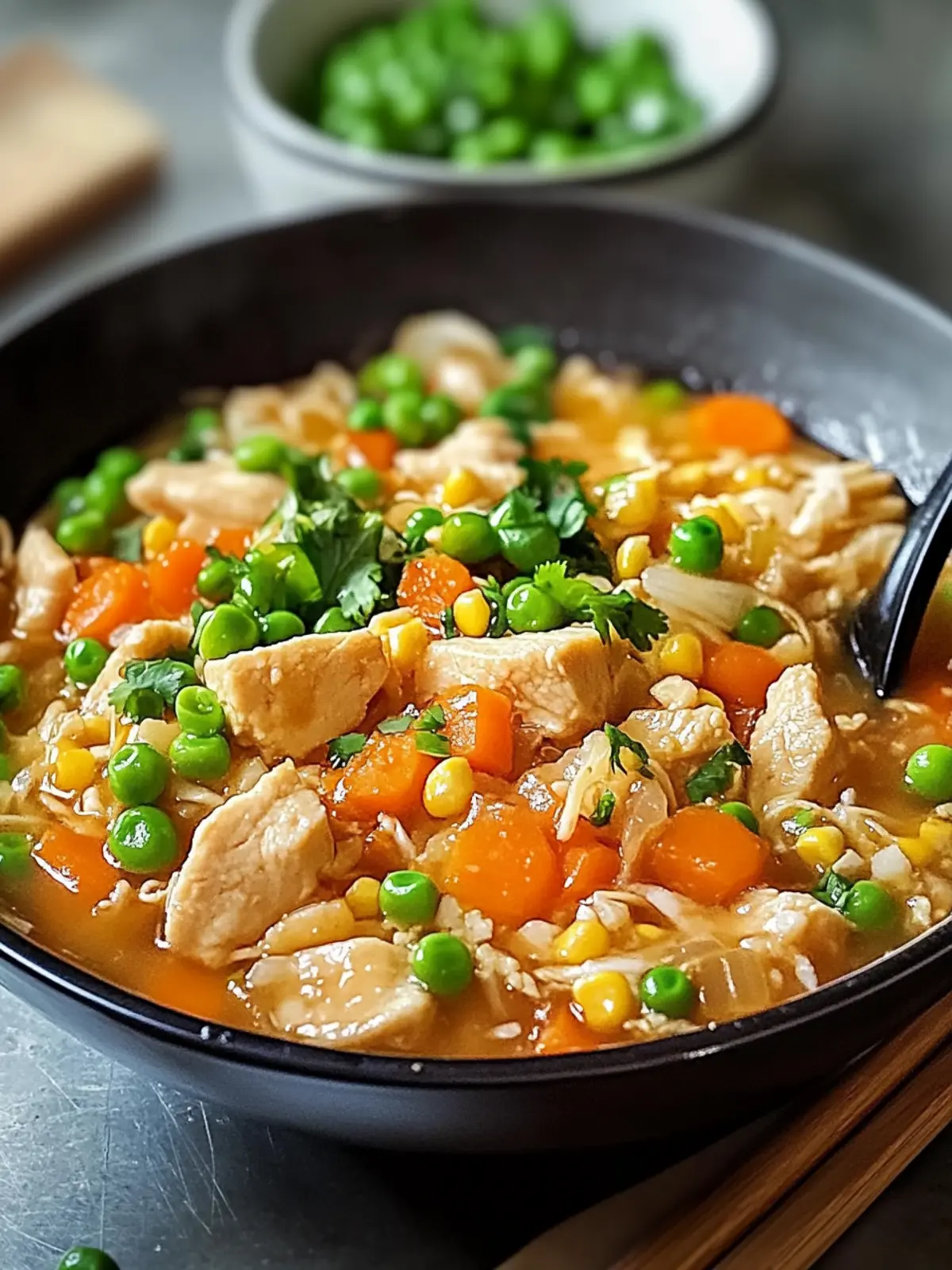 Asiatischer Hähnchenbratreis