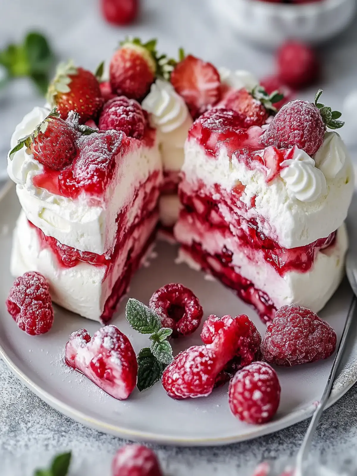 Erdbeer-Sahne-Traumschicht - Besonderes Muttertagsdessert