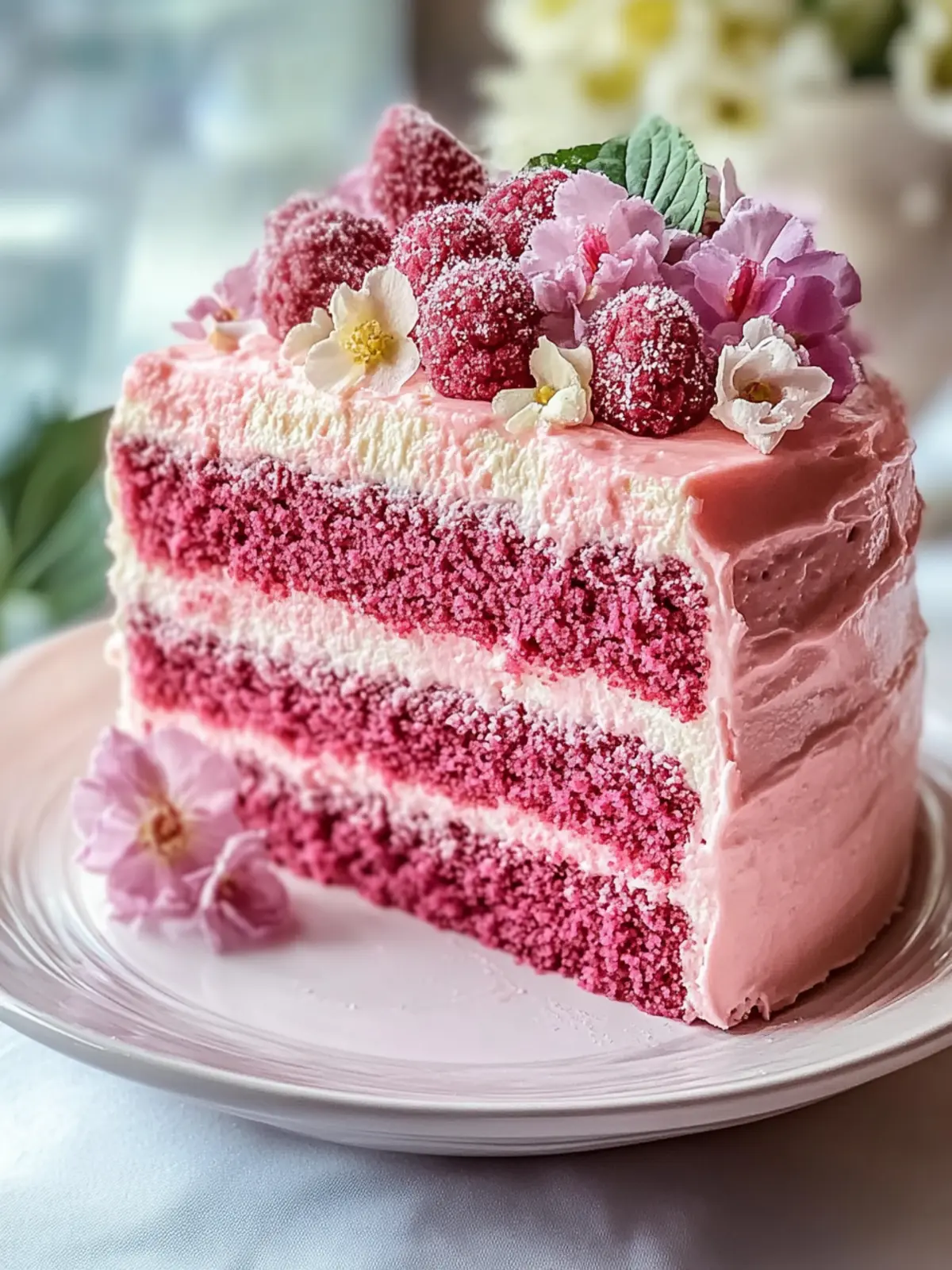 Muttertags rosa Samtkuchen