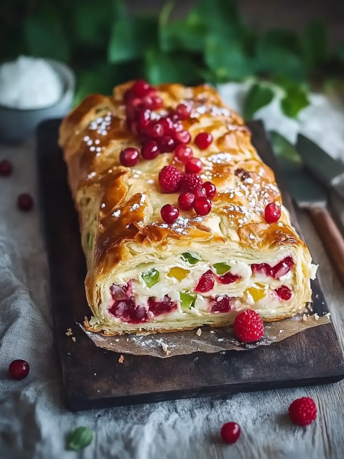 Gemüsestrudel mit Blätterteig