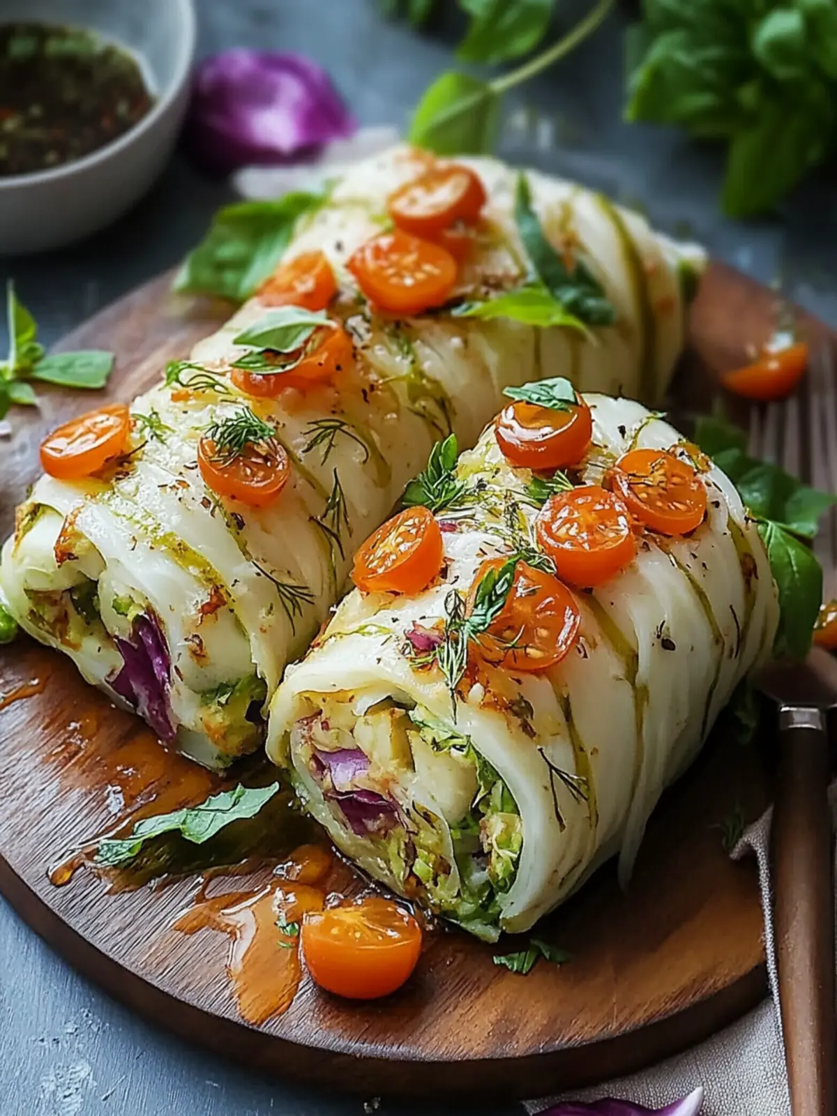 Vegane Kohlrouladen
