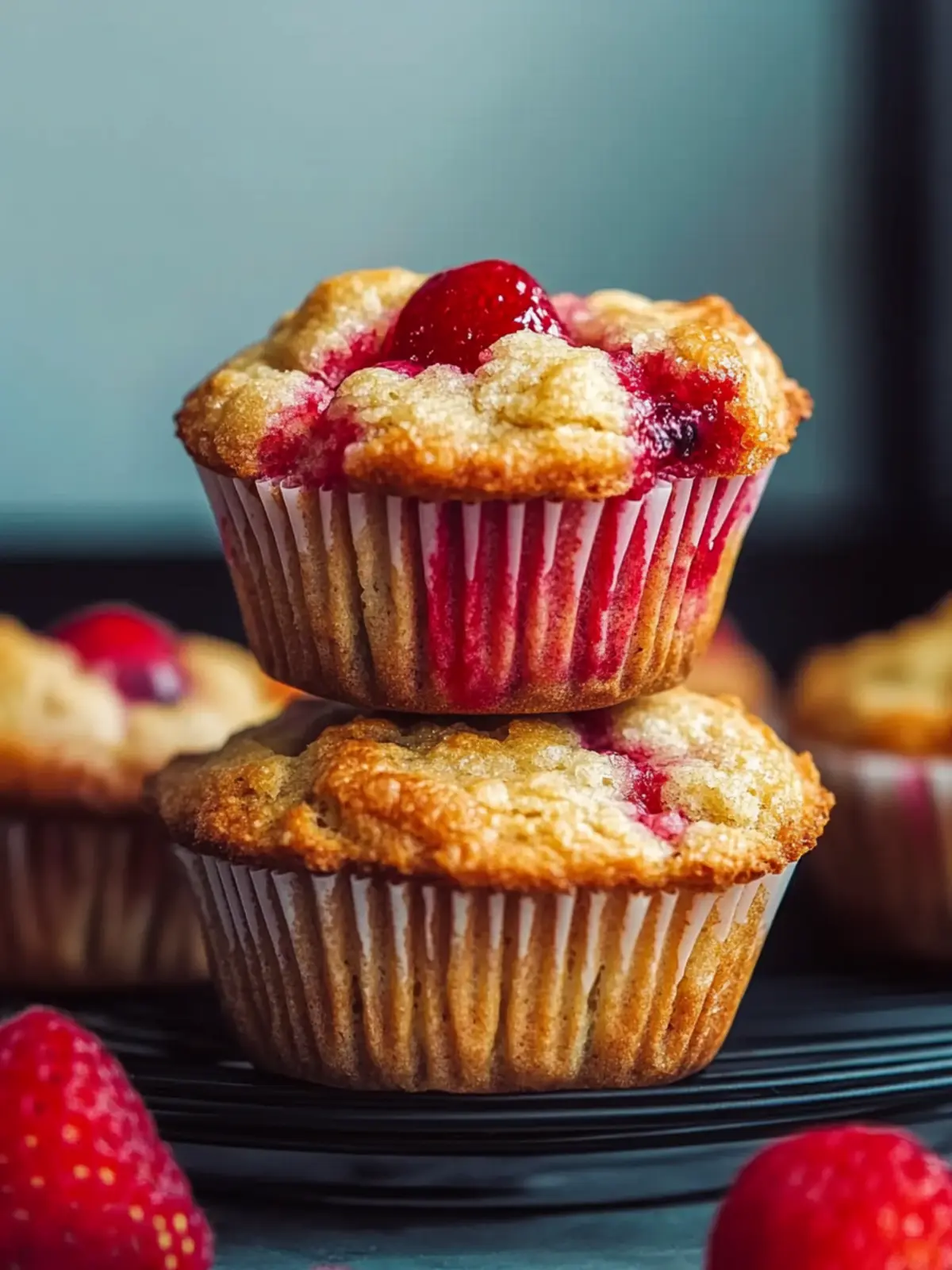 Vegane Erdbeermuffins für den perfekten Snack